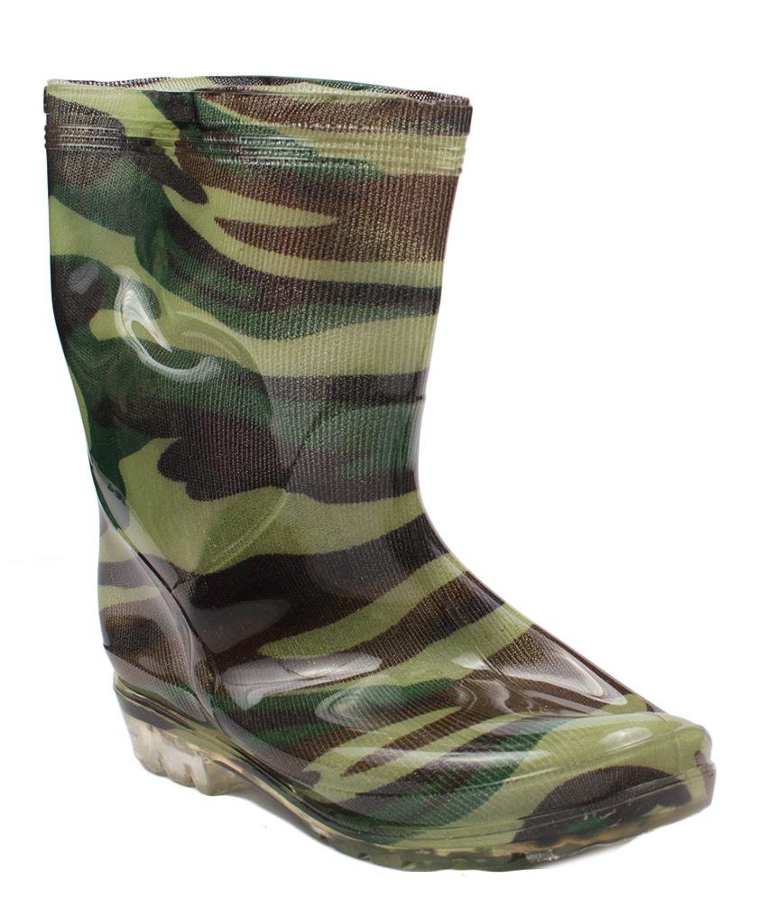 Aalishan Green Canvas Gum Boots Buy Aalishan Green