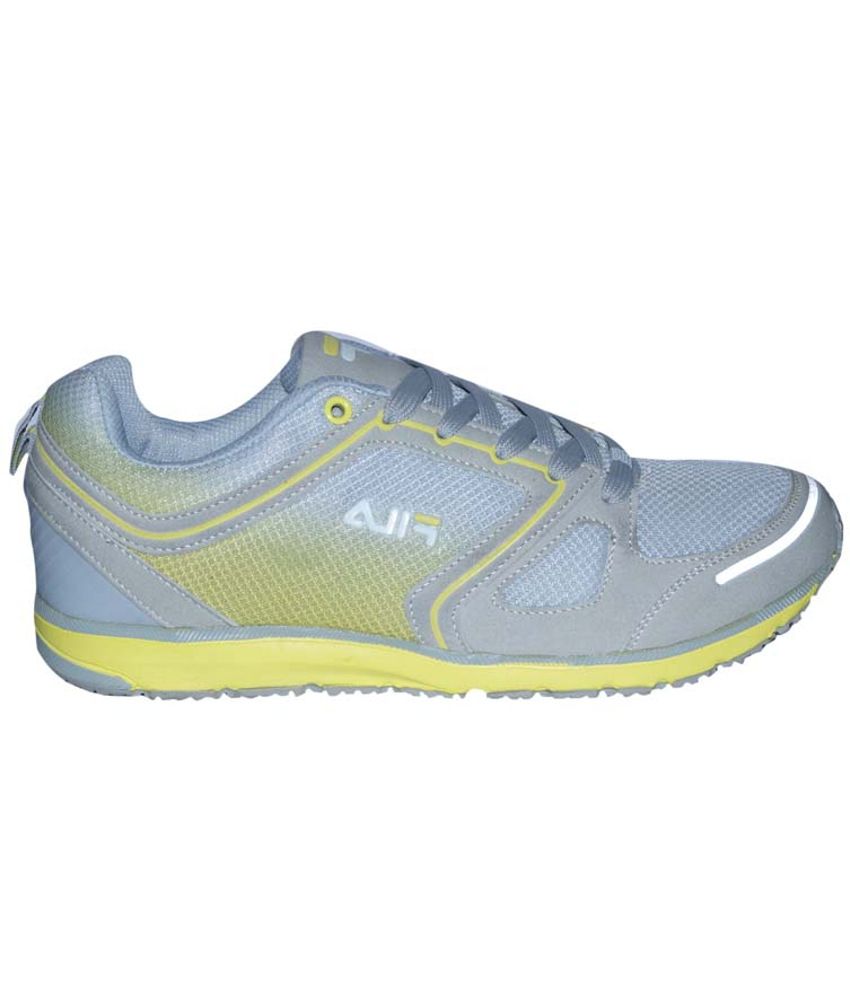 fila grey sports shoes