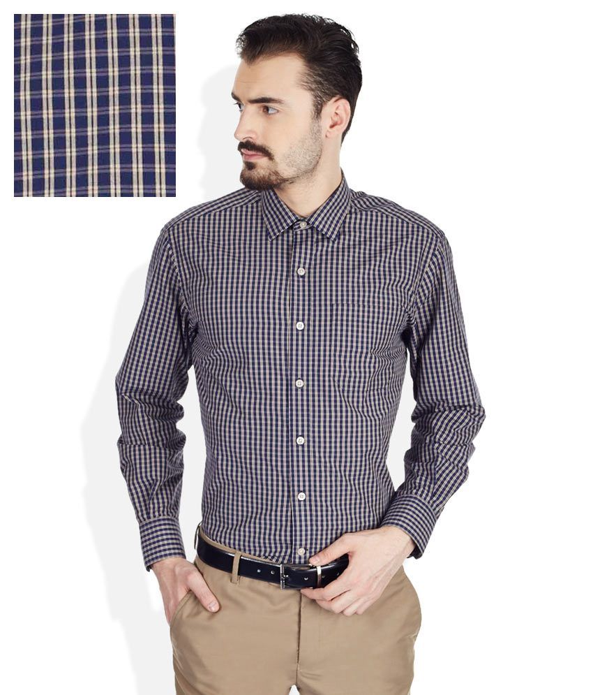 white shirt with black checks
