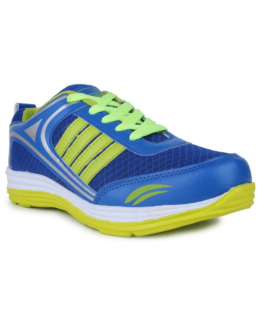 Tennis 1030 Royal Blue and Parrot Green Sports Shoes Buy