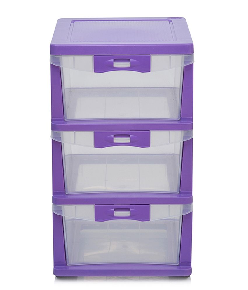 Chester Storage Cabinet With 3 Drawer In Purple Buy Chester