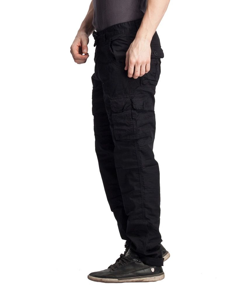 black cargos h&m