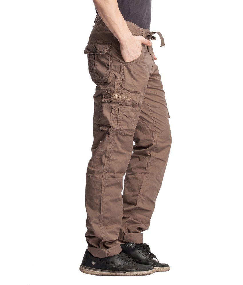 brown cargos women's