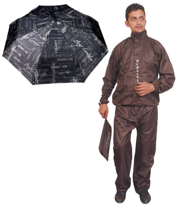 brown rain umbrella