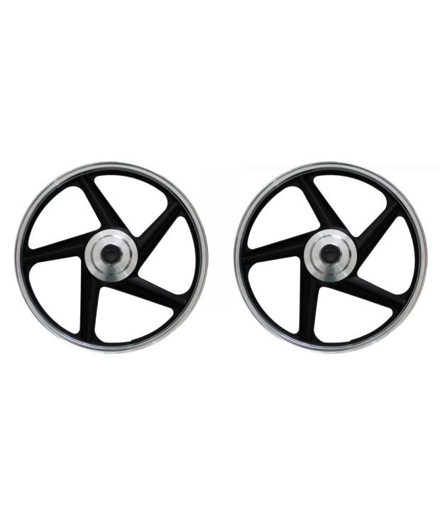 splendor alloy wheel black