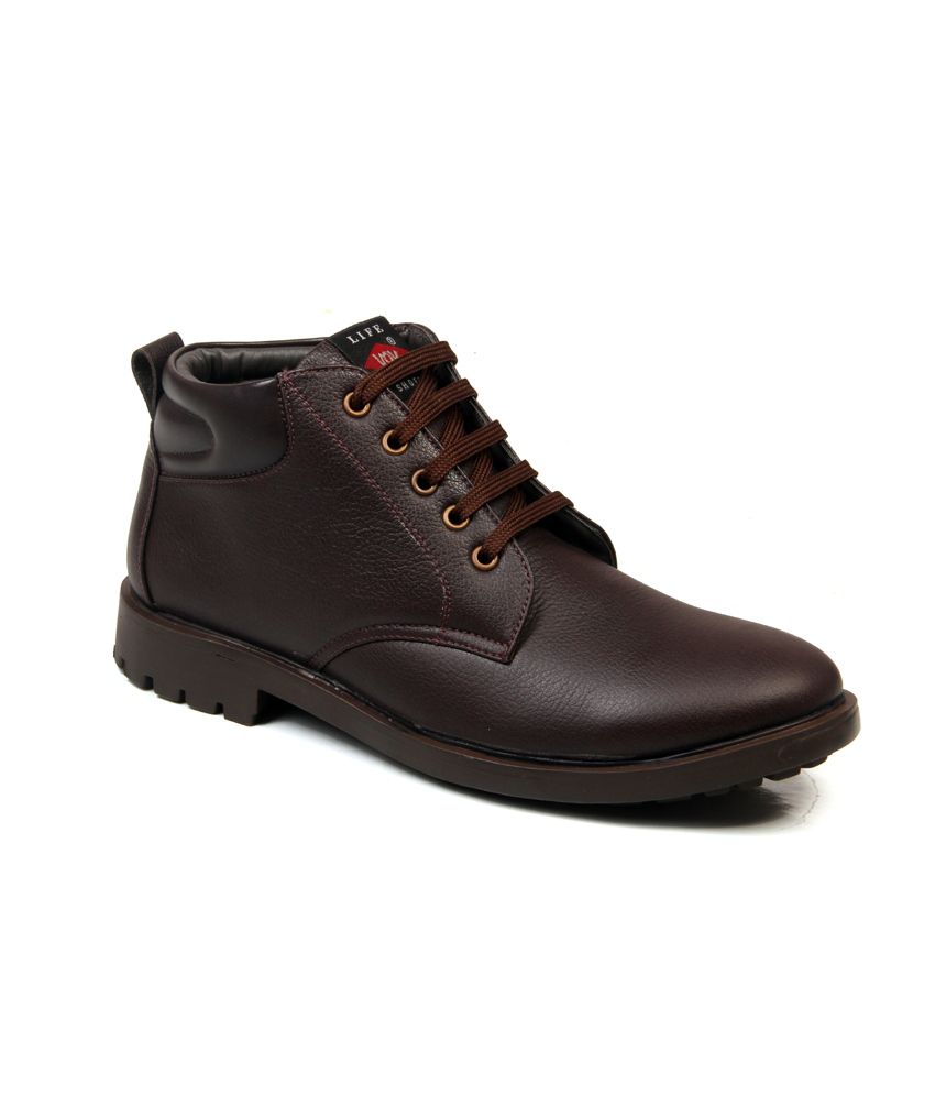Mens Boots Brown Leather Casual Boot - Buy Mens Boots Brown Leather ...