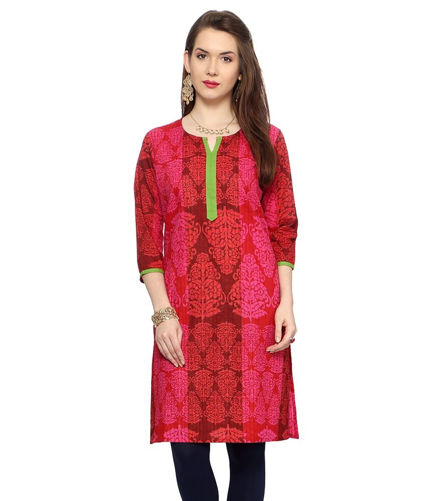 pink kurti matching pant