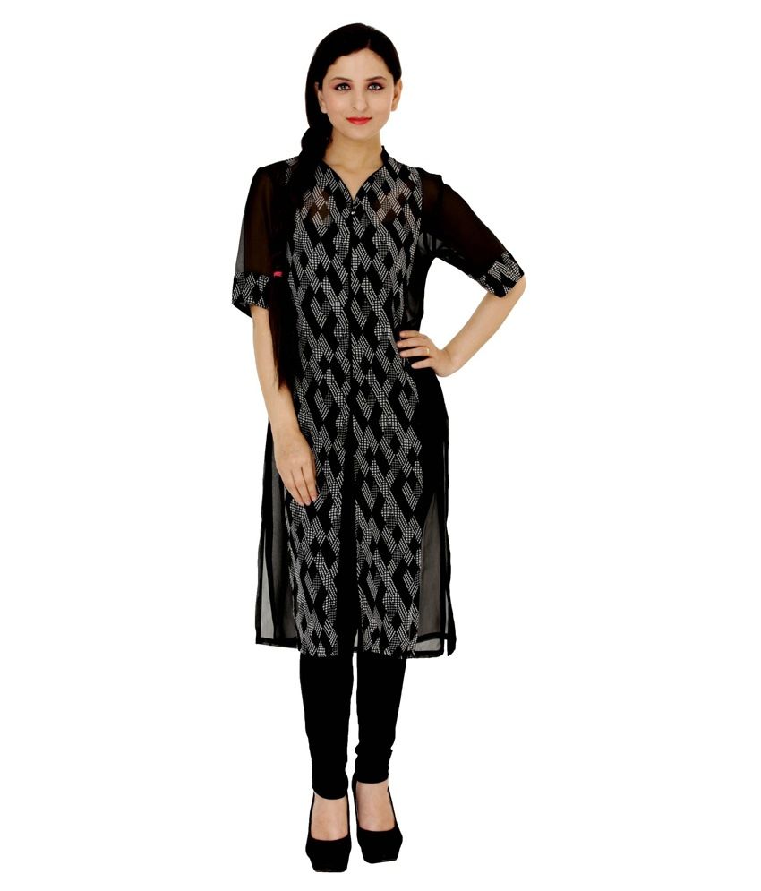 full sleeve georgette kurti