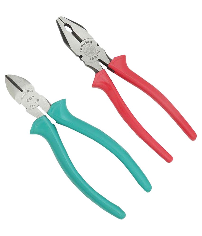     			Taparia Green Side Cutter and Red Cutting Plier