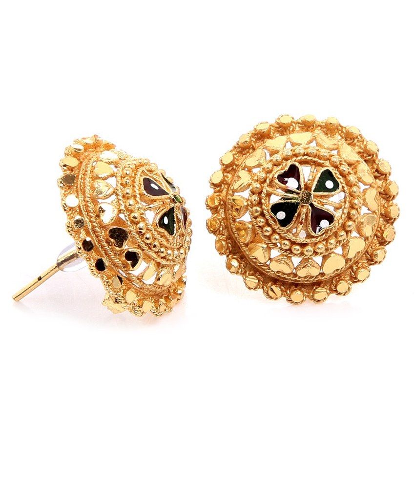 GoldNera South Indian Style Ear Studs - Buy GoldNera South Indian Style ...