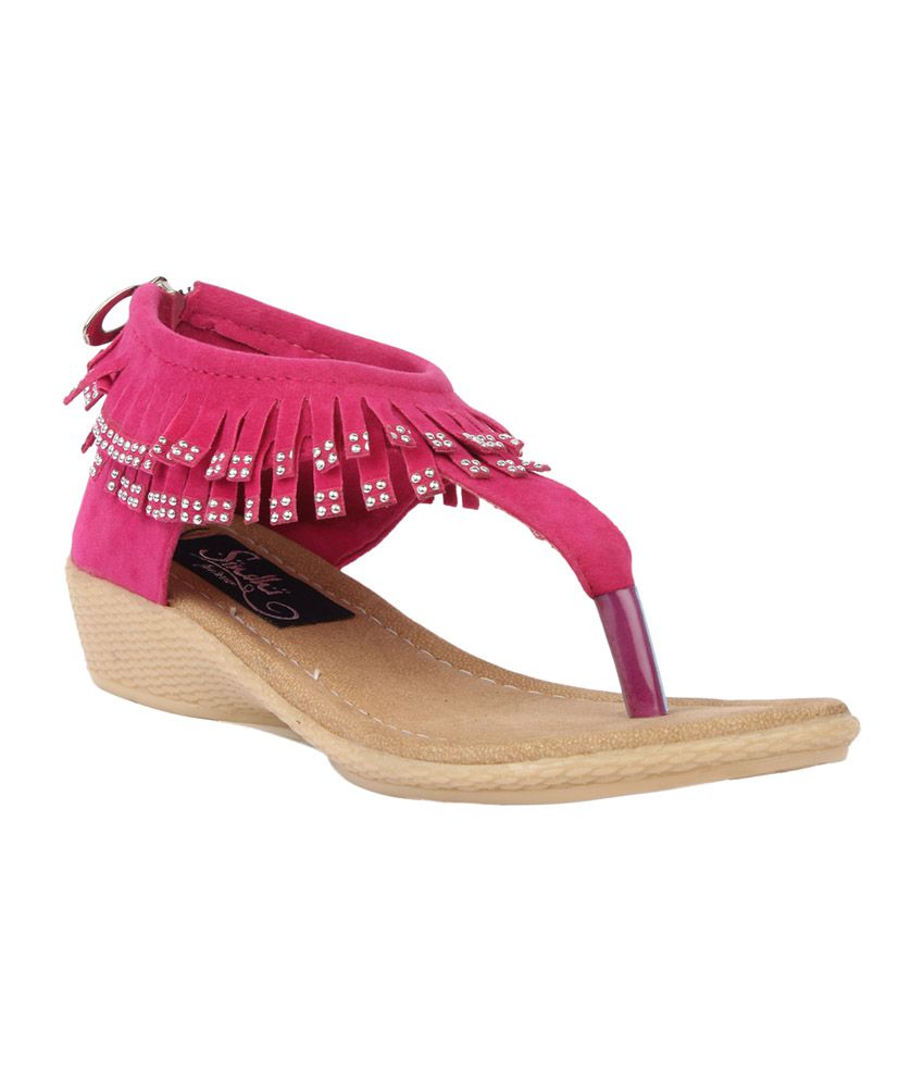 Buy Sindhi Footwear Pink Girl's Sandals 