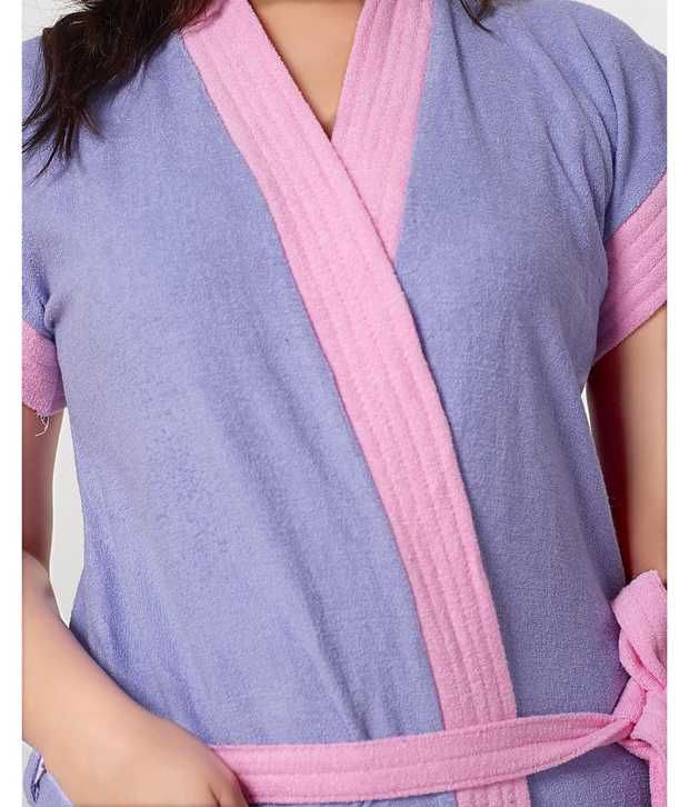 Download Buy Women's Terry Cotton Bath Robe/ Bath Gown Online at ...