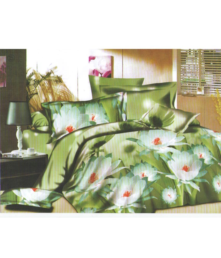 Glory Fab Multicolour Cotton Double Bedsheet With 2 Pillow Covers Buy