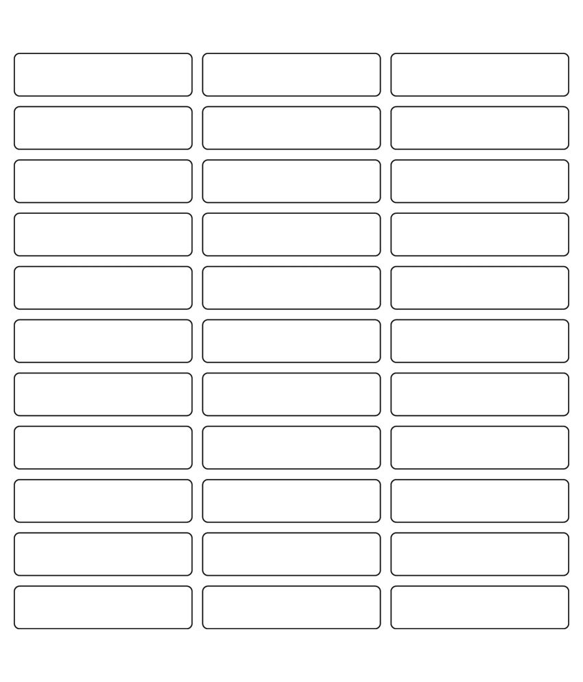Nplabel Blank Stickers Without Border For General Use 50X12Mm (1000