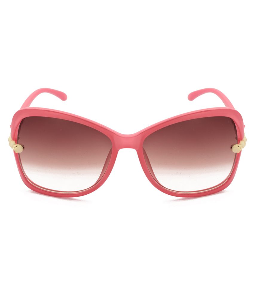 Asraw Pink Plastic Oversized Sunglasses - Buy Asraw Pink Plastic ...