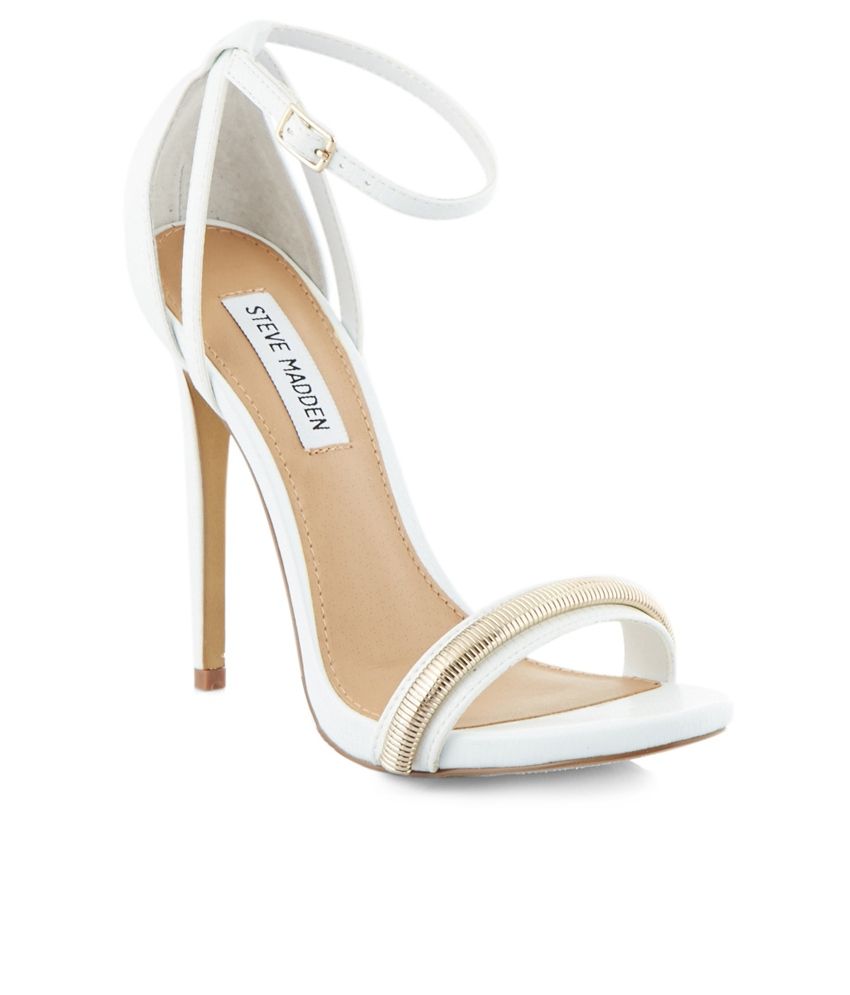 steve madden white heels