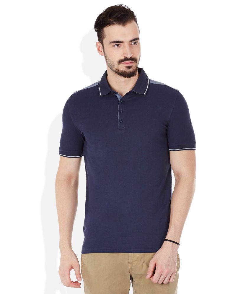 Celio Navy Polo T-Shirts - Buy Celio Navy Polo T-Shirts Online at Low ...