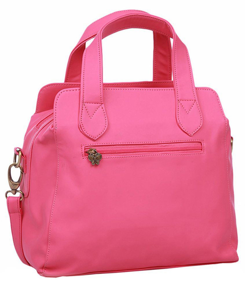 Butterflies Pink P.U. Shoulder Bag - Buy Butterflies Pink P.U. Shoulder ...