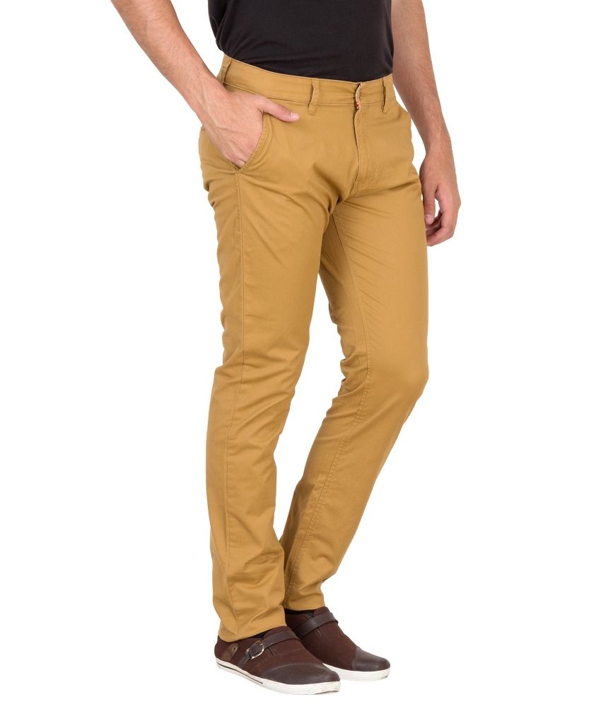 khaki cotton joggers