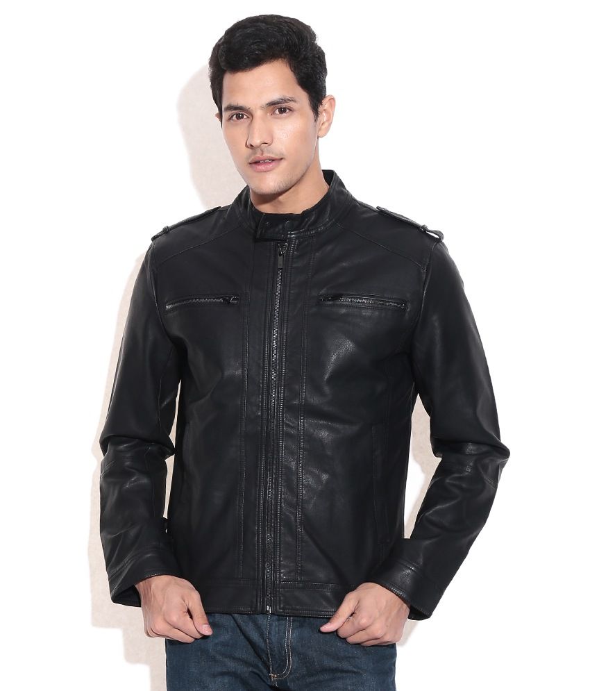 Celio Black Polyester Casual Jacket - Buy Celio Black Polyester Casual ...