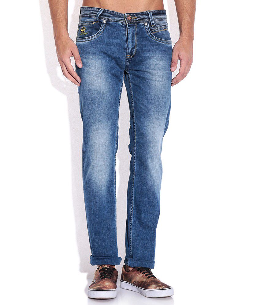 Mufti Blue Slim Fit Jeans - Buy Mufti Blue Slim Fit Jeans Online at ...