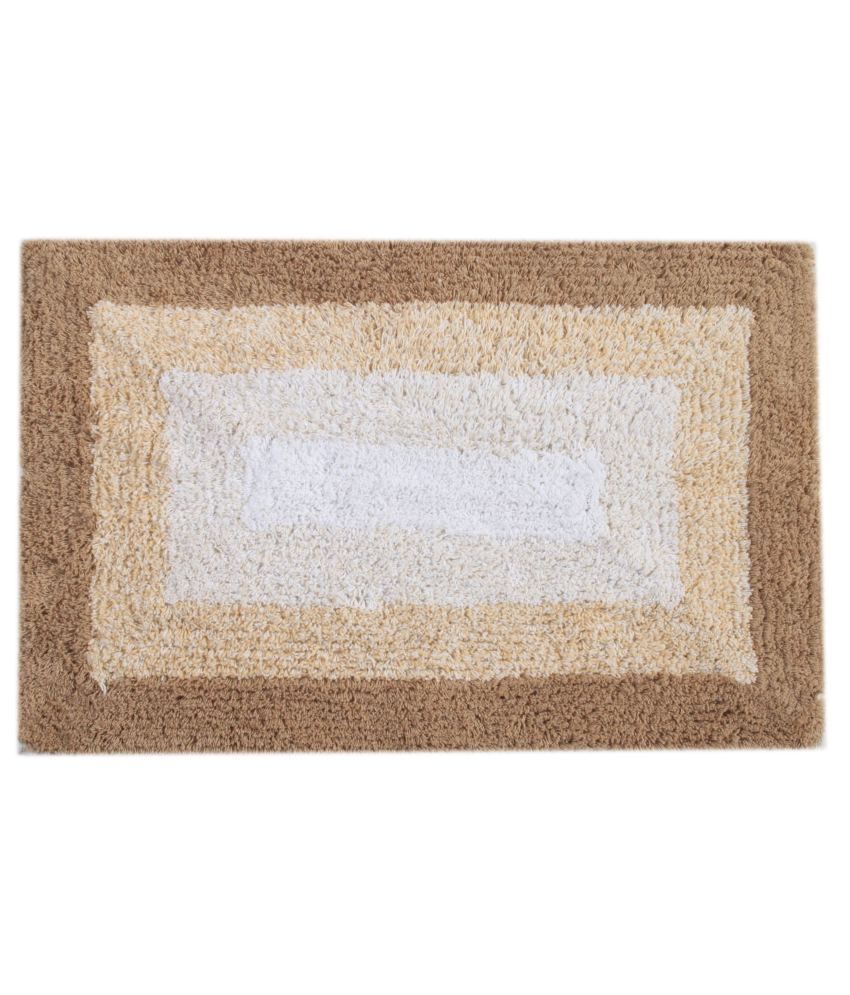 Saral Home Beige Cotton Bath Mat Buy Saral Home Beige Cotton Bath Mat