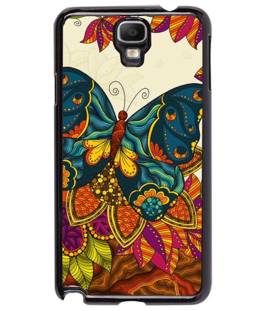 Dot Print Back Cover For Samsung Galaxy Note 3 Neo Colorful Butterfly