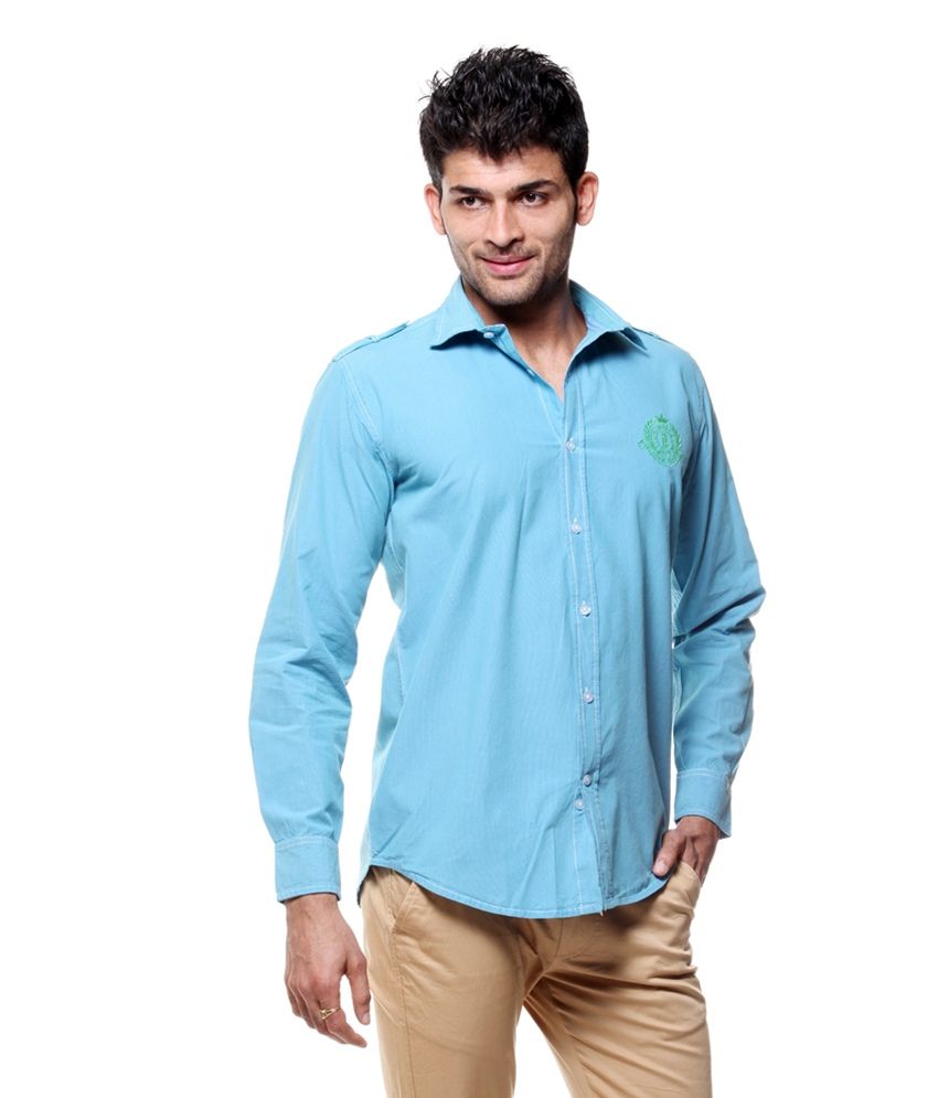 men's turquoise shirt