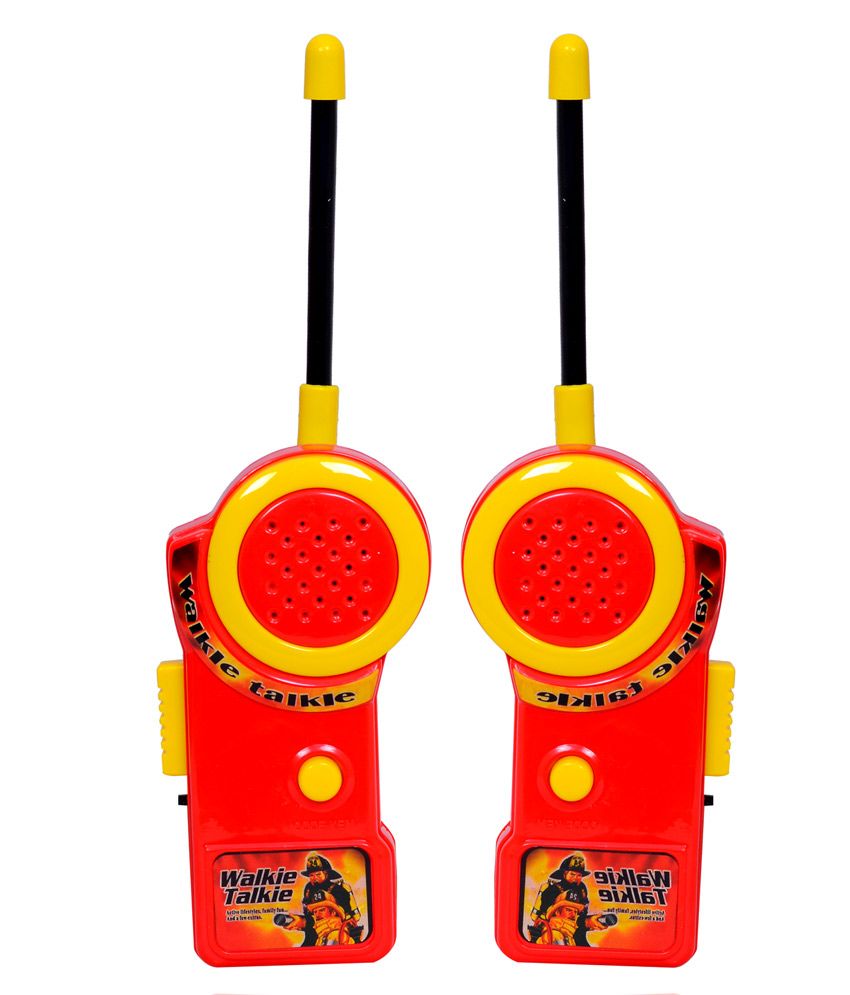 Planet Of Toys Red Plastic Fireman Walkie Talkie - Buy Planet Of Toys