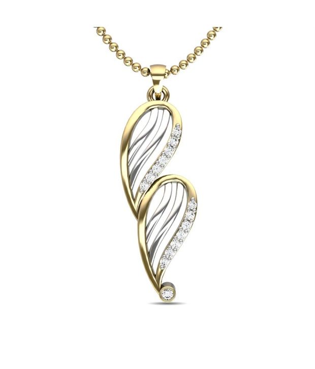 Jewelsforum Contemporary 18kt Gold Twin Flame Pendant: Buy Jewelsforum ...