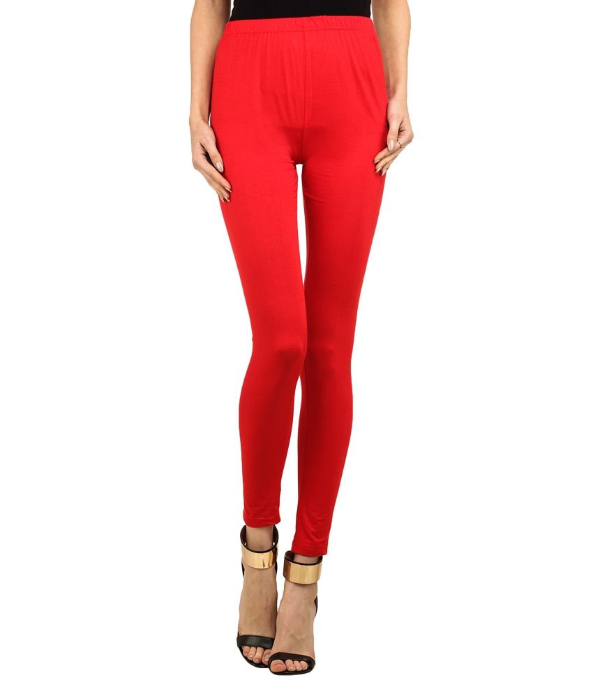 Medley Fashion Red Cotton Leggings Price in India - Buy Medley Fashion ...