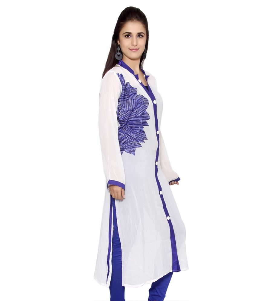 full sleeve georgette kurti