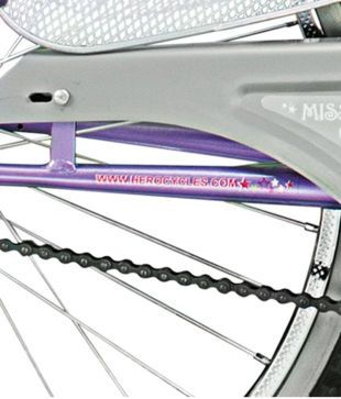 hero miss india gold 24t purple cycle