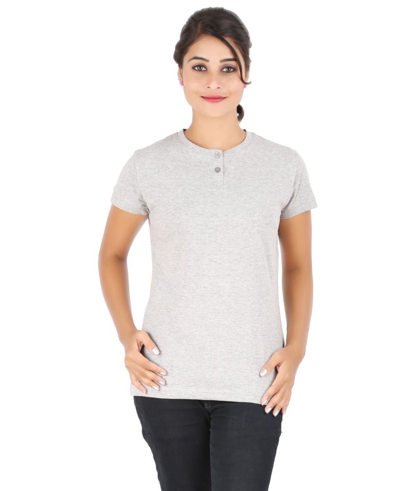     			Ap'pulse Gray Cotton Polos