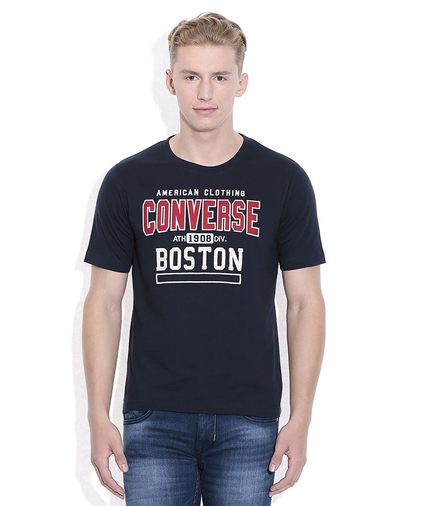 shirt with converse around the neck