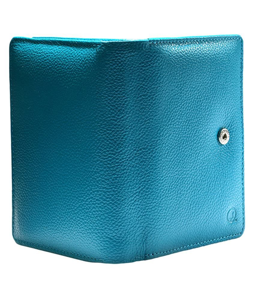 Buy Hidepark Leather Button Wallet for Women - Blue at Best Prices in ...