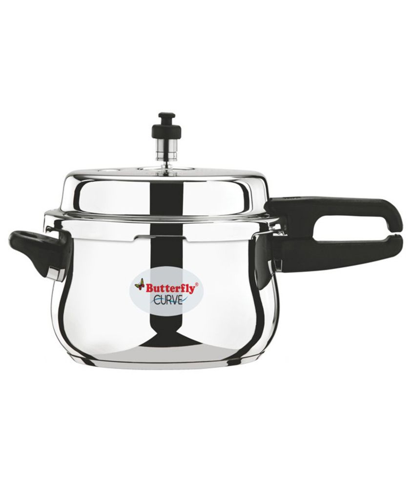 Butterfly Stainless Steel Pressure Cooker 5 Ltr: Buy ...