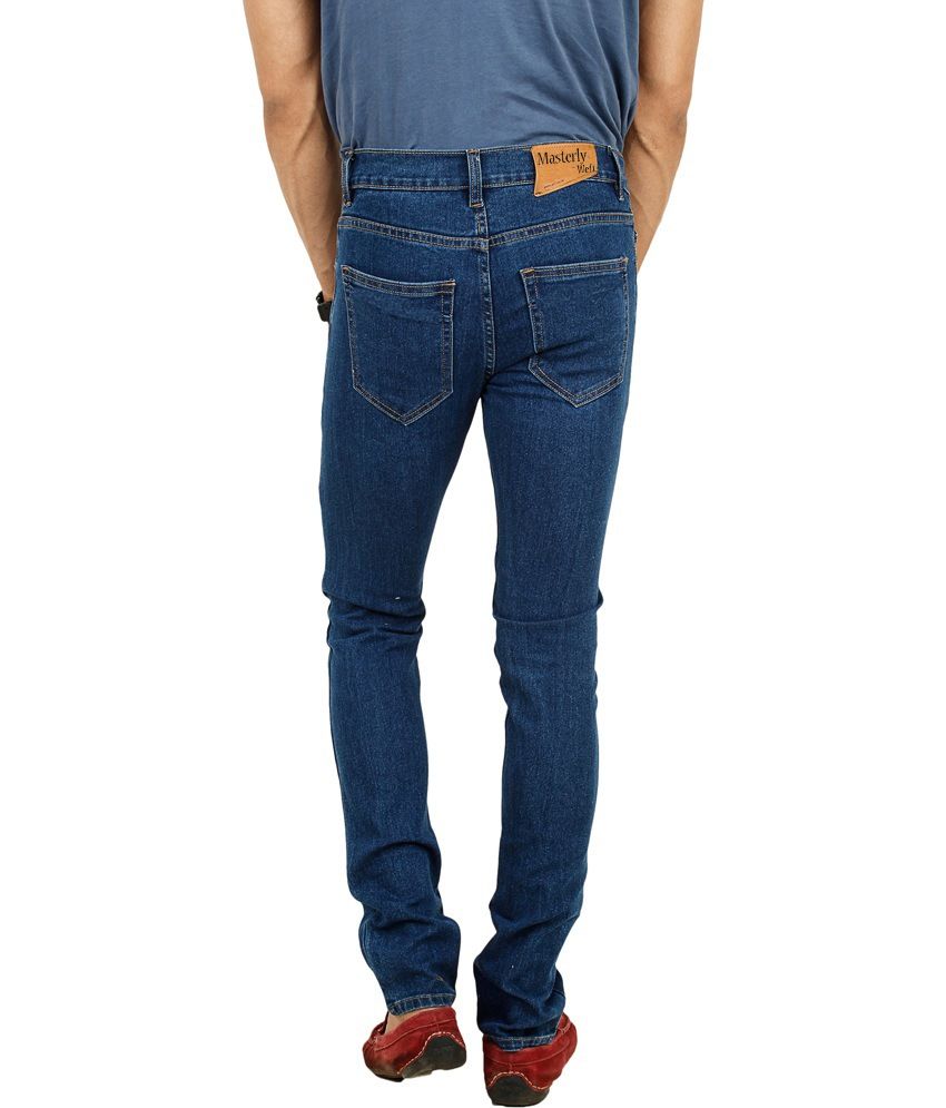 men's dark blue jeans regular fit