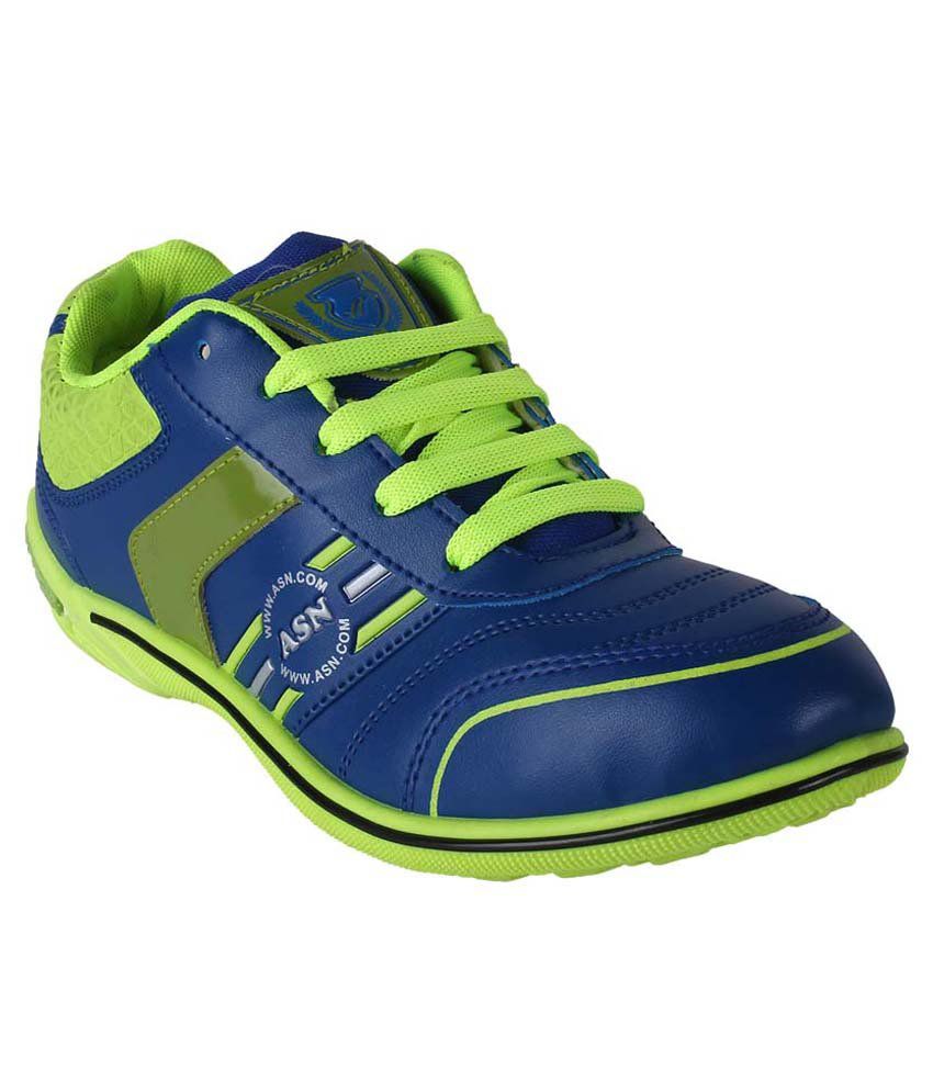 Bersache Blue And Green Running Sports Shoes - Buy Bersache Blue And ...