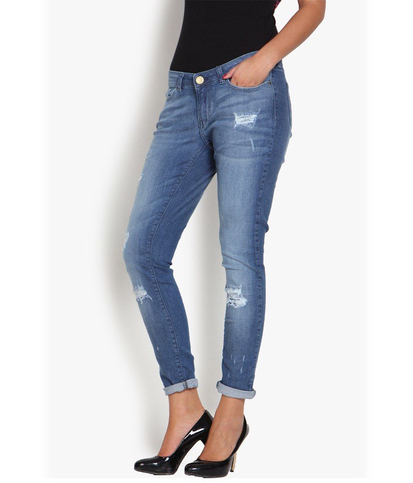 Buy Tokyo Talkies Blue Skinny Jeans for Women Online at Best Prices in India - Snapdeal