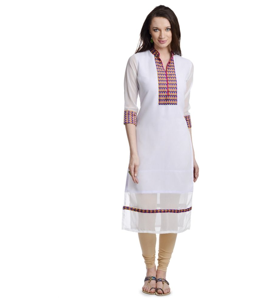 full sleeve georgette kurti