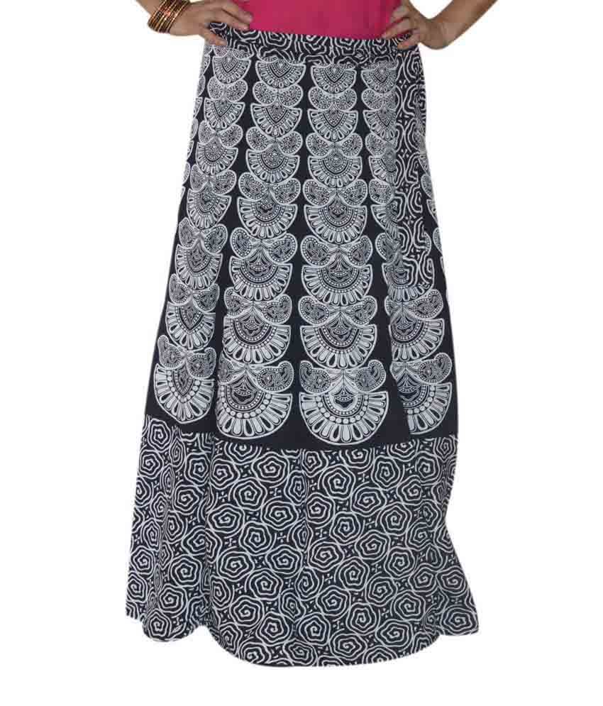 Buy Marusthali Printed Indian Long Skirt Wrap Around Skirt Womens ...