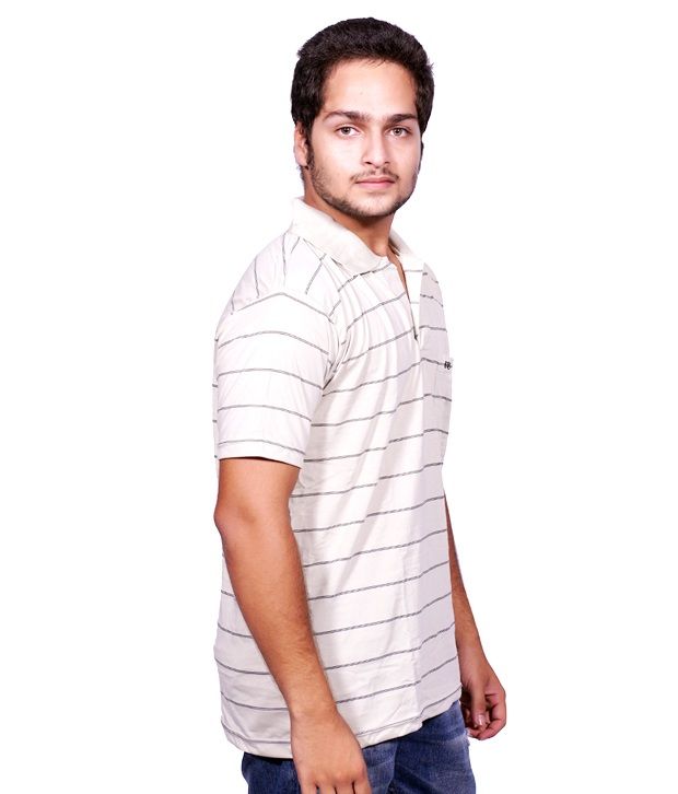 Fanatic Cotton Collar Stripe Design Semi Formal Men Tshirt Buy