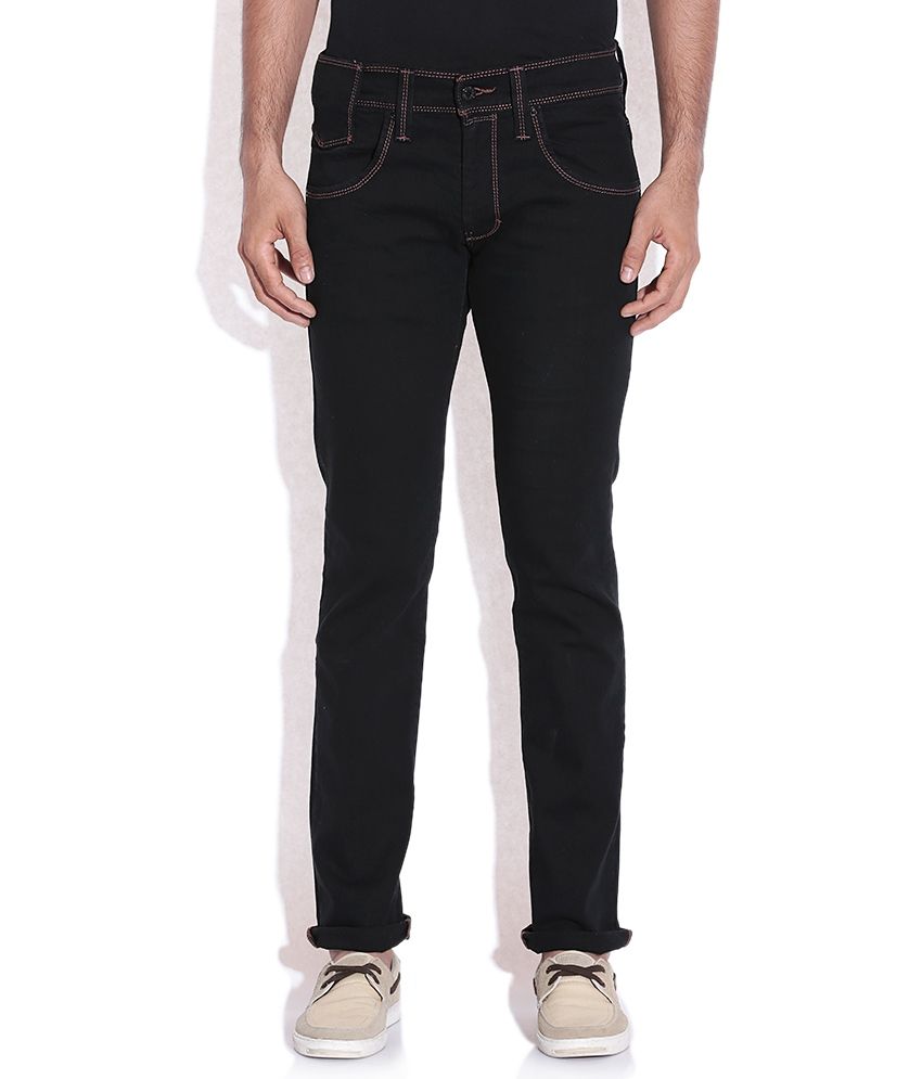 levis black straight jeans