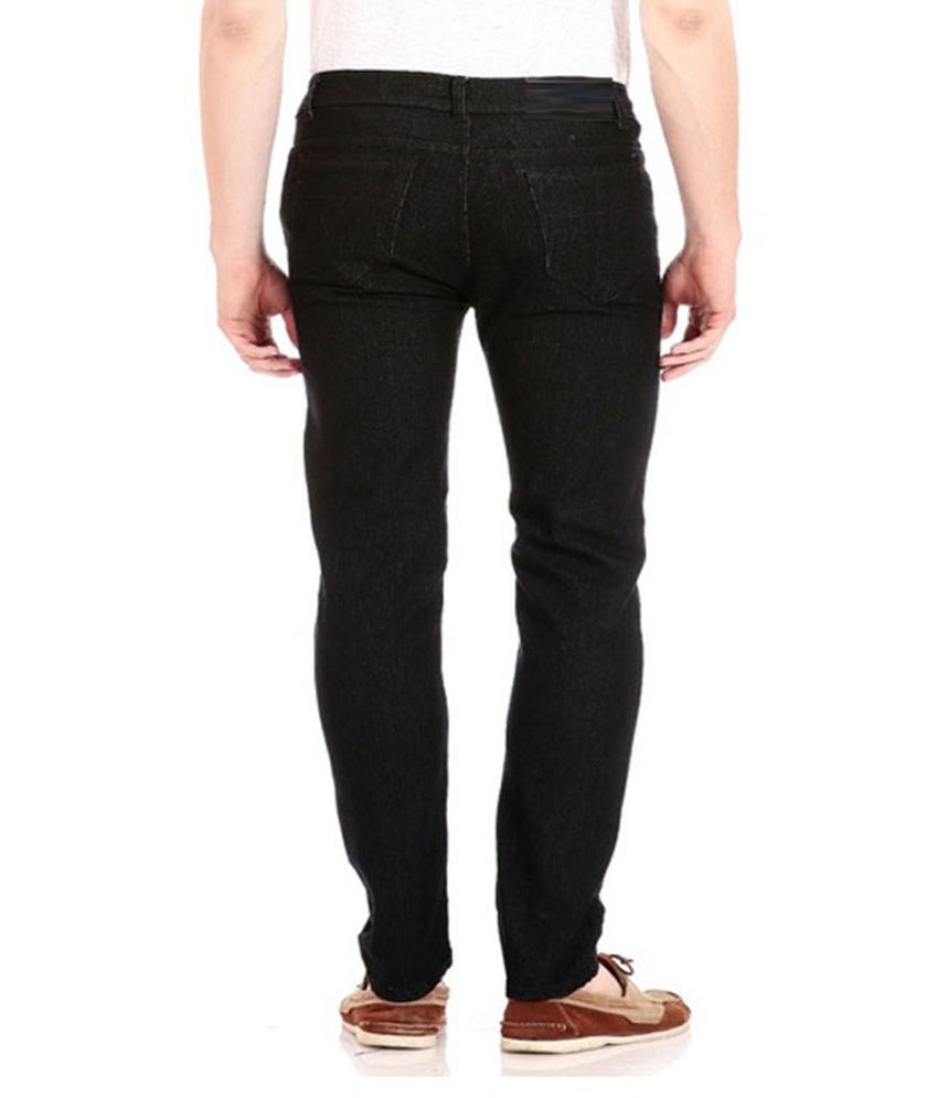 black cotton jeans mens