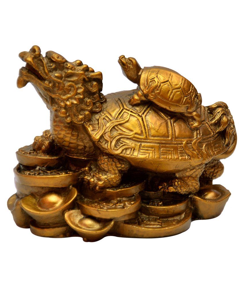     			Vashoppee Dragon Tortoise With Child Showpiece