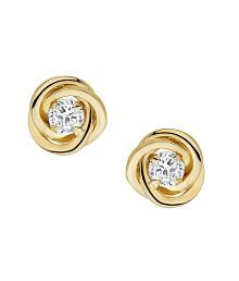 Single Diamond Earrings Online In India Quick View