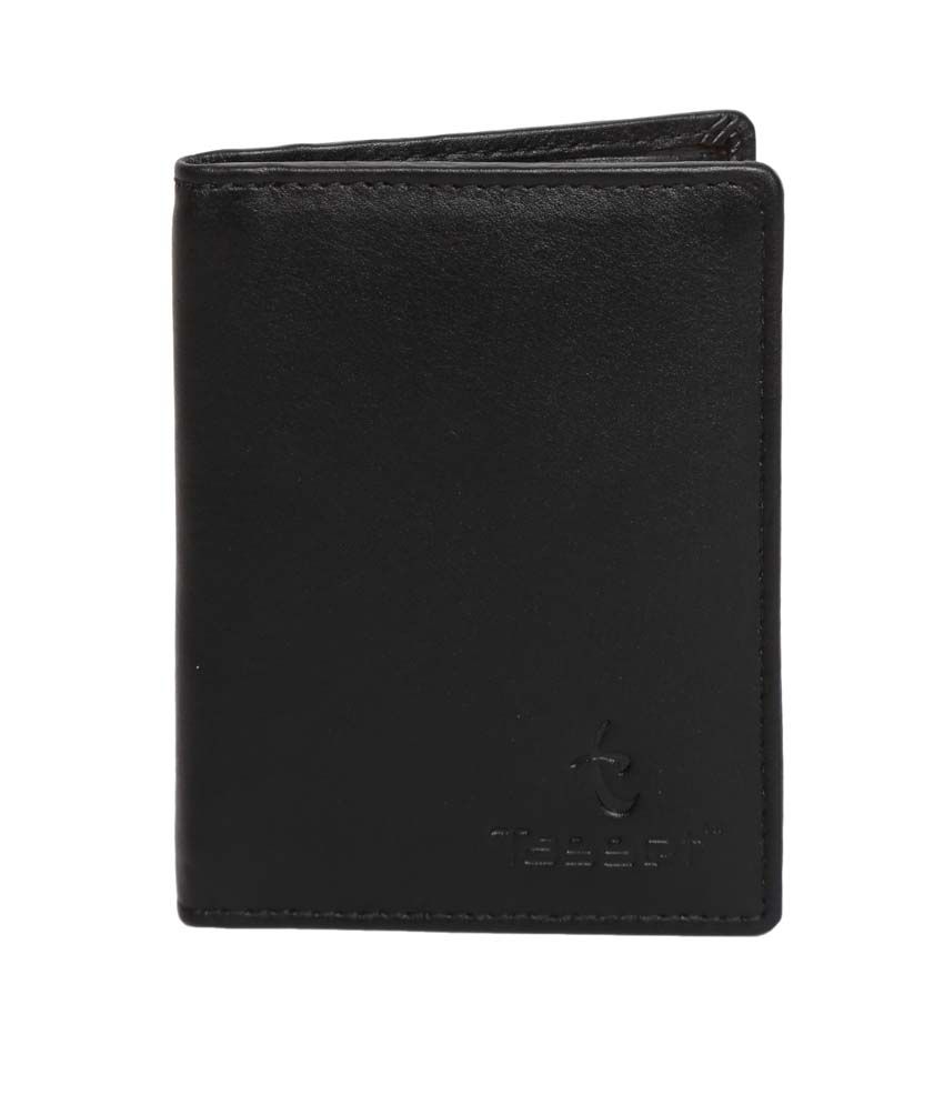 Tasset Black Leather Formal Bi-Fold Cardholder For Men: Buy Online at ...