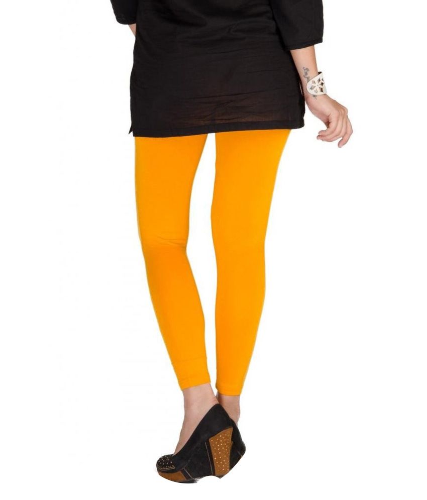 orange cotton pants