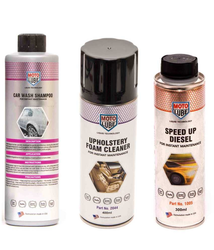 Moto Lube Car Wash Shampoo 200Ml With Speed Up Diesel 300Ml With Car